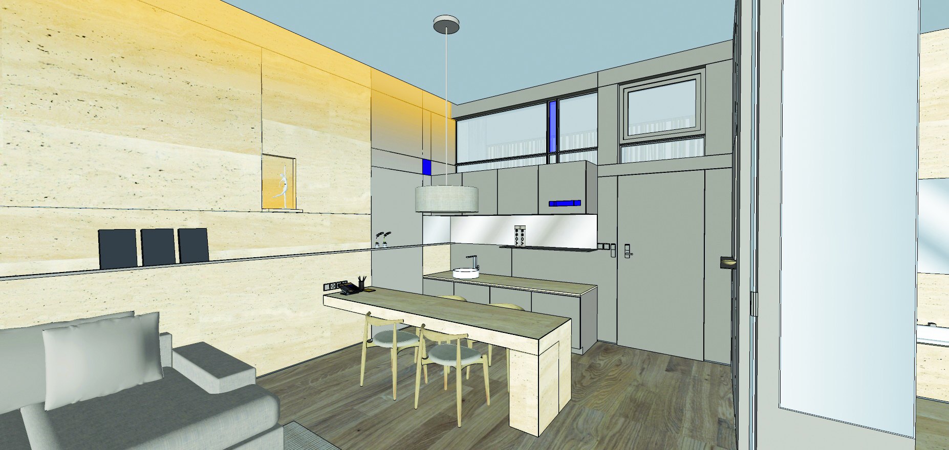 Palmalife Marina Hotel — Bungalow Rooms — original drawing 6