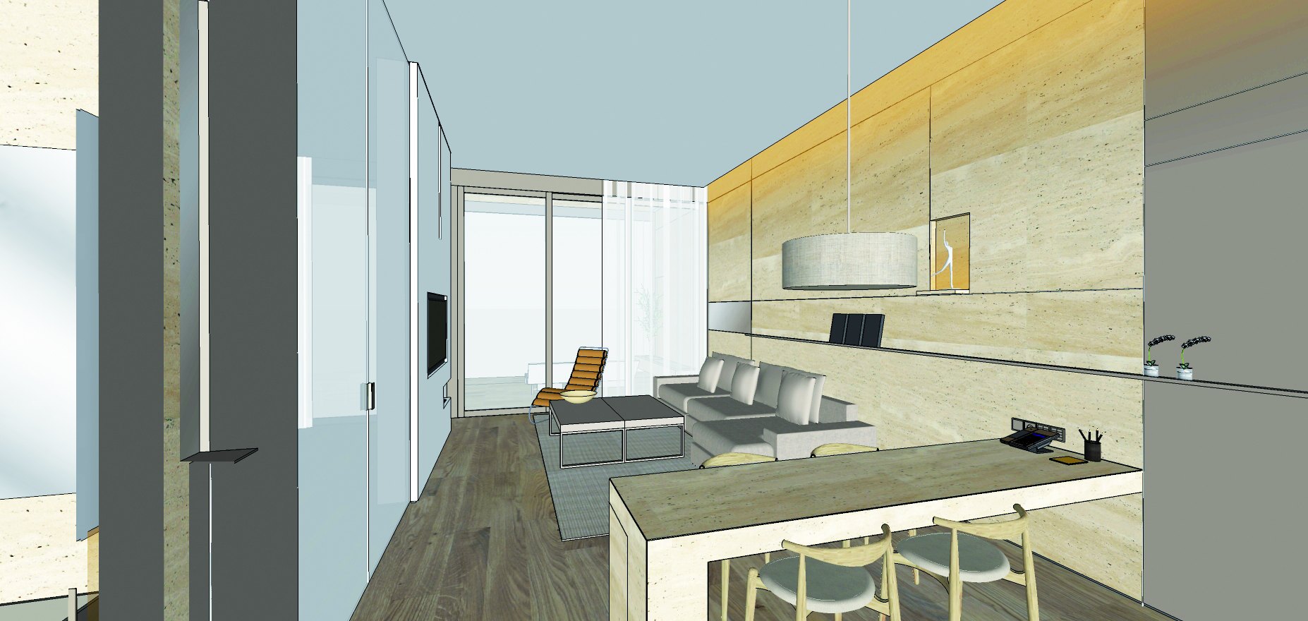 Palmalife Marina Hotel — Bungalow Rooms — original drawing 3