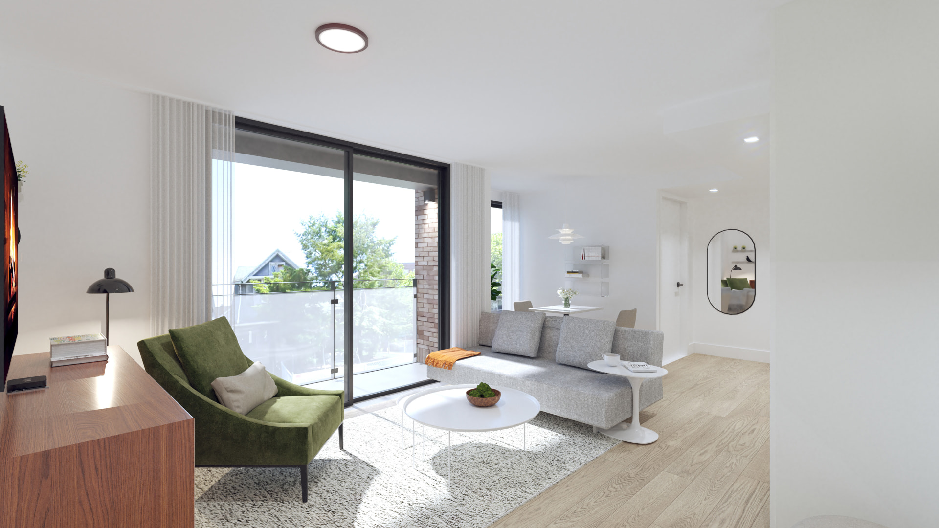 Living area at 623 Avenue H