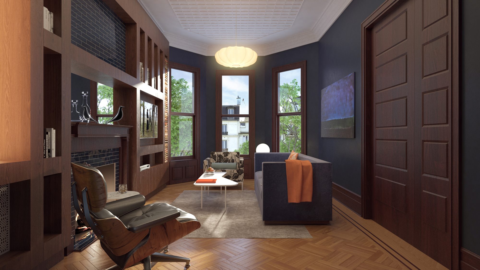 Private Residence Library — Lefferts Garden — view 5