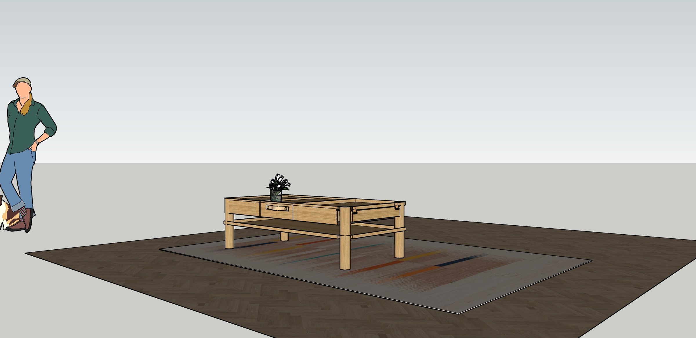 Coffee Table — original drawing 4