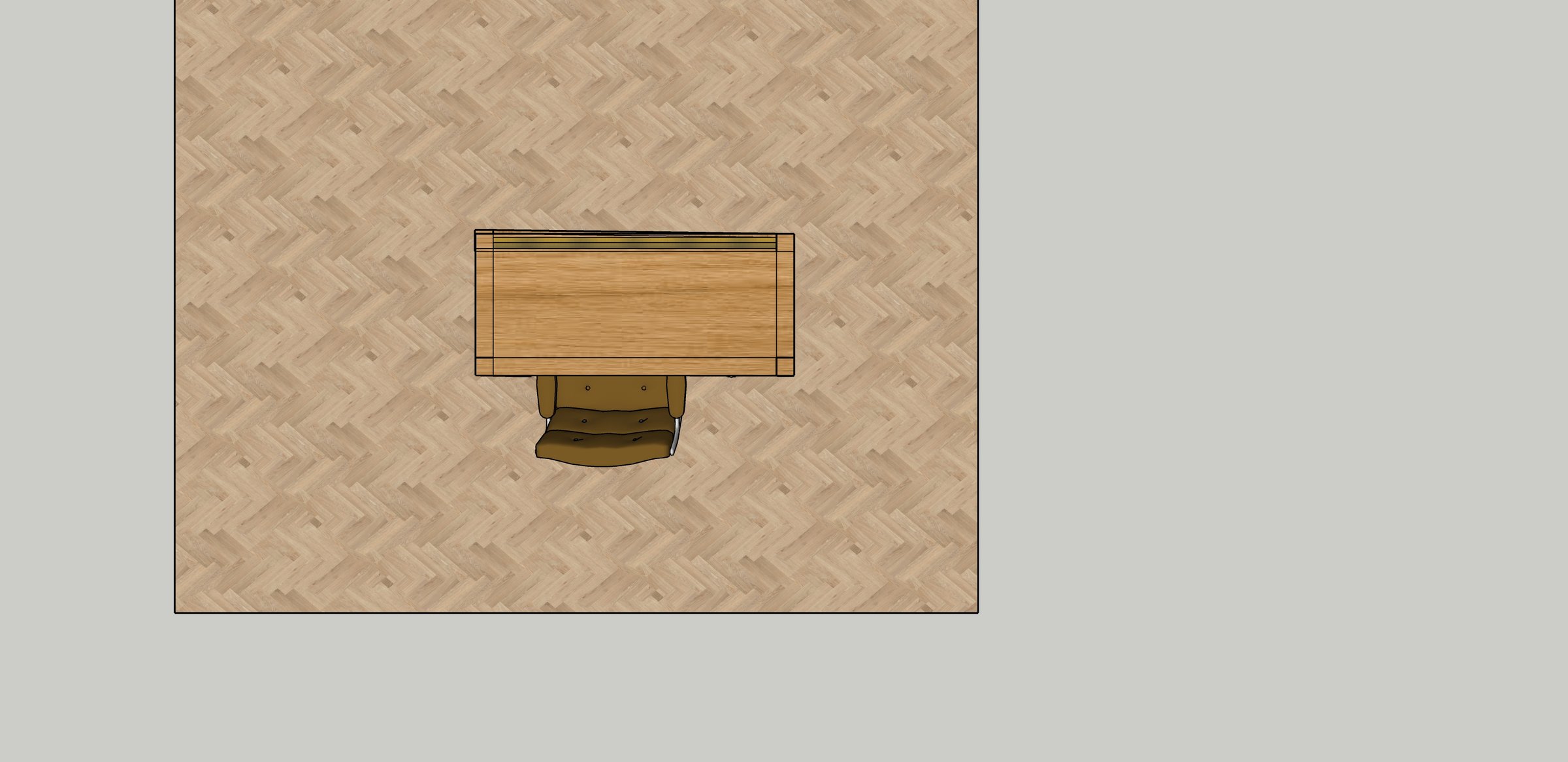 Desk — original drawing 15