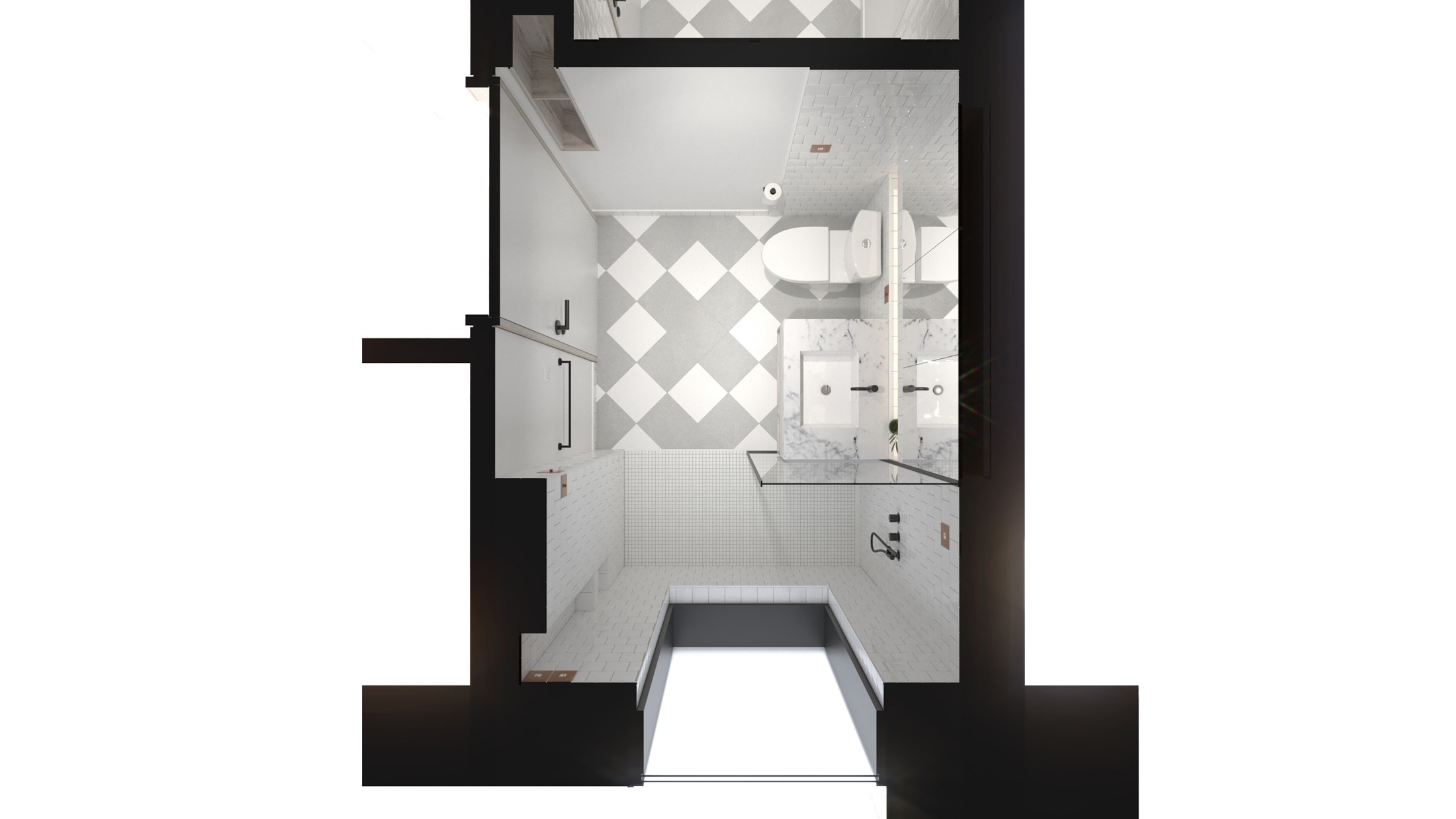 406 Lefferts Square — Apt 2A, Master Shower Bathroom 1