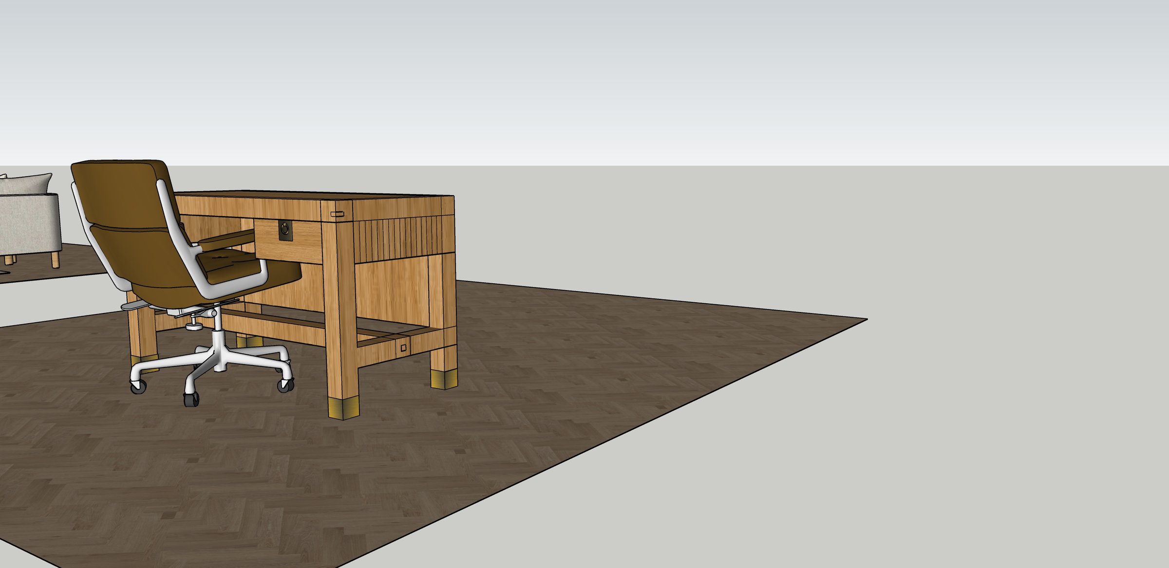 Desk — original drawing 3