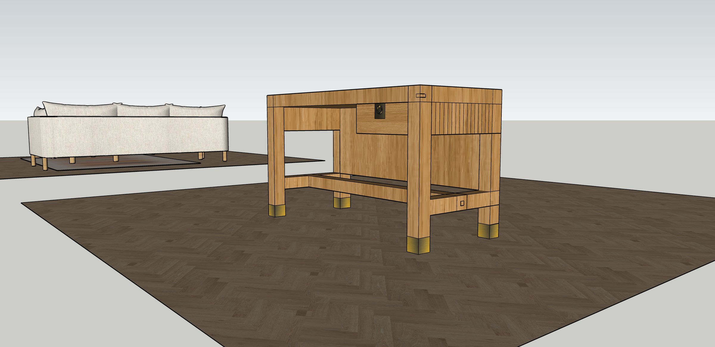 Desk — original drawing 8