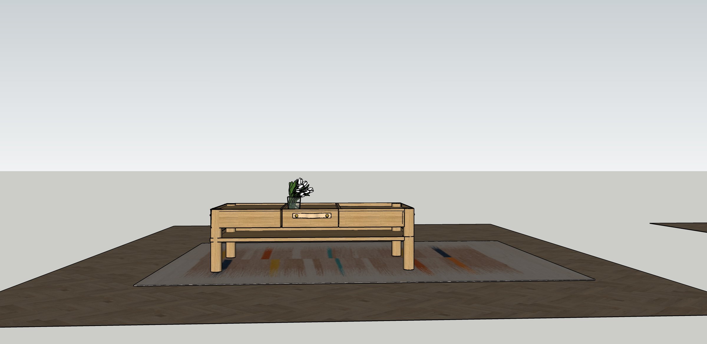 Coffee Table — original drawing 3