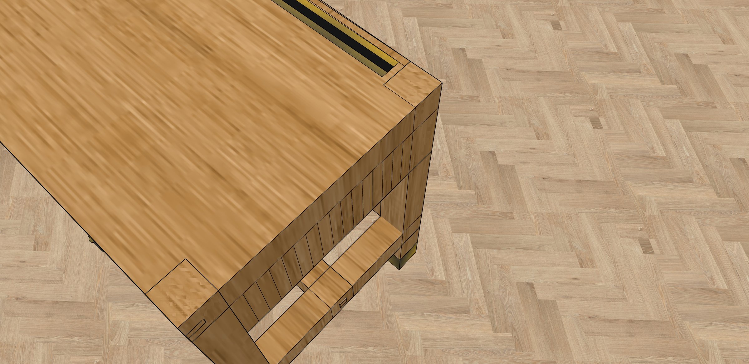 Desk — original drawing 9