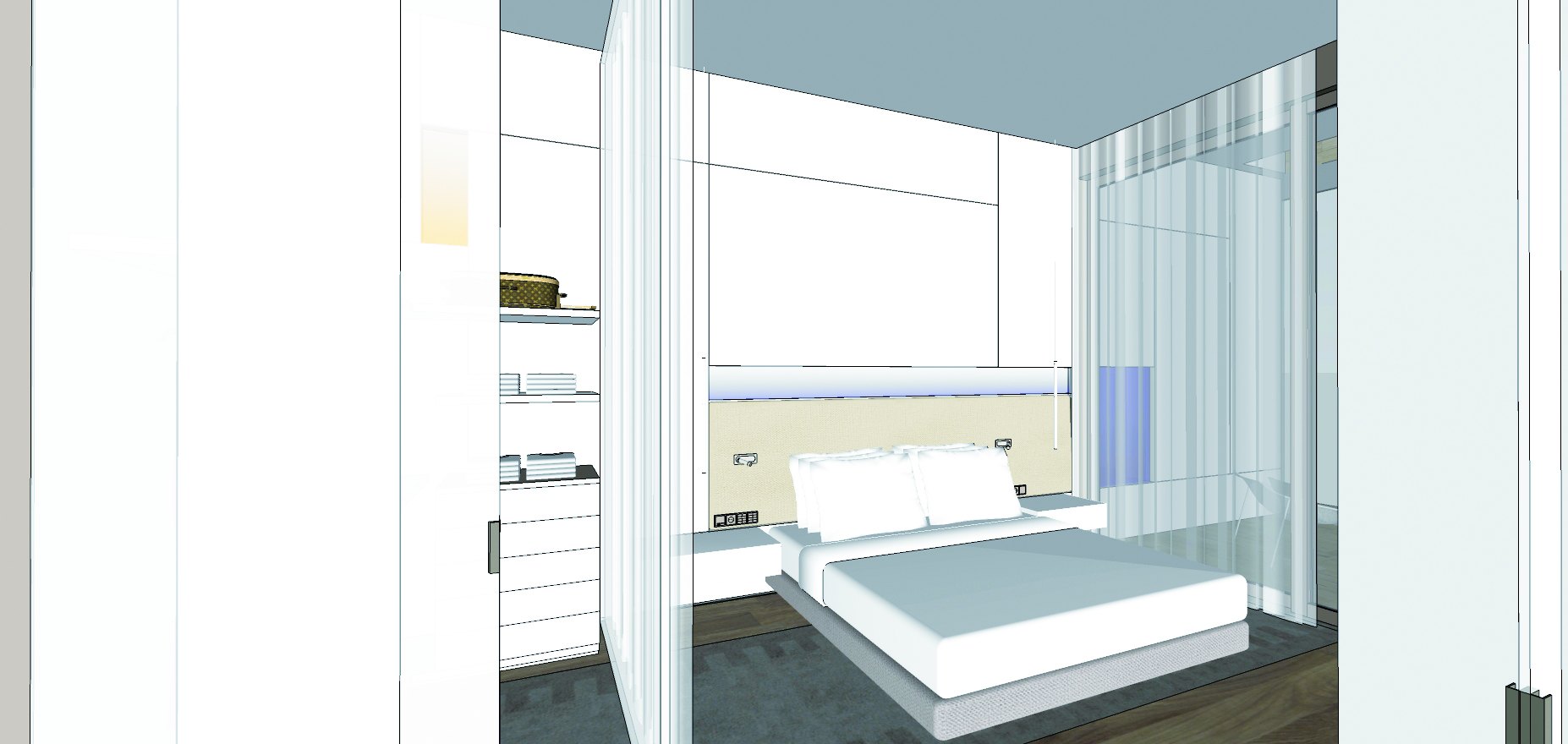 Palmalife Marina Hotel — Bungalow Rooms — original drawing 7