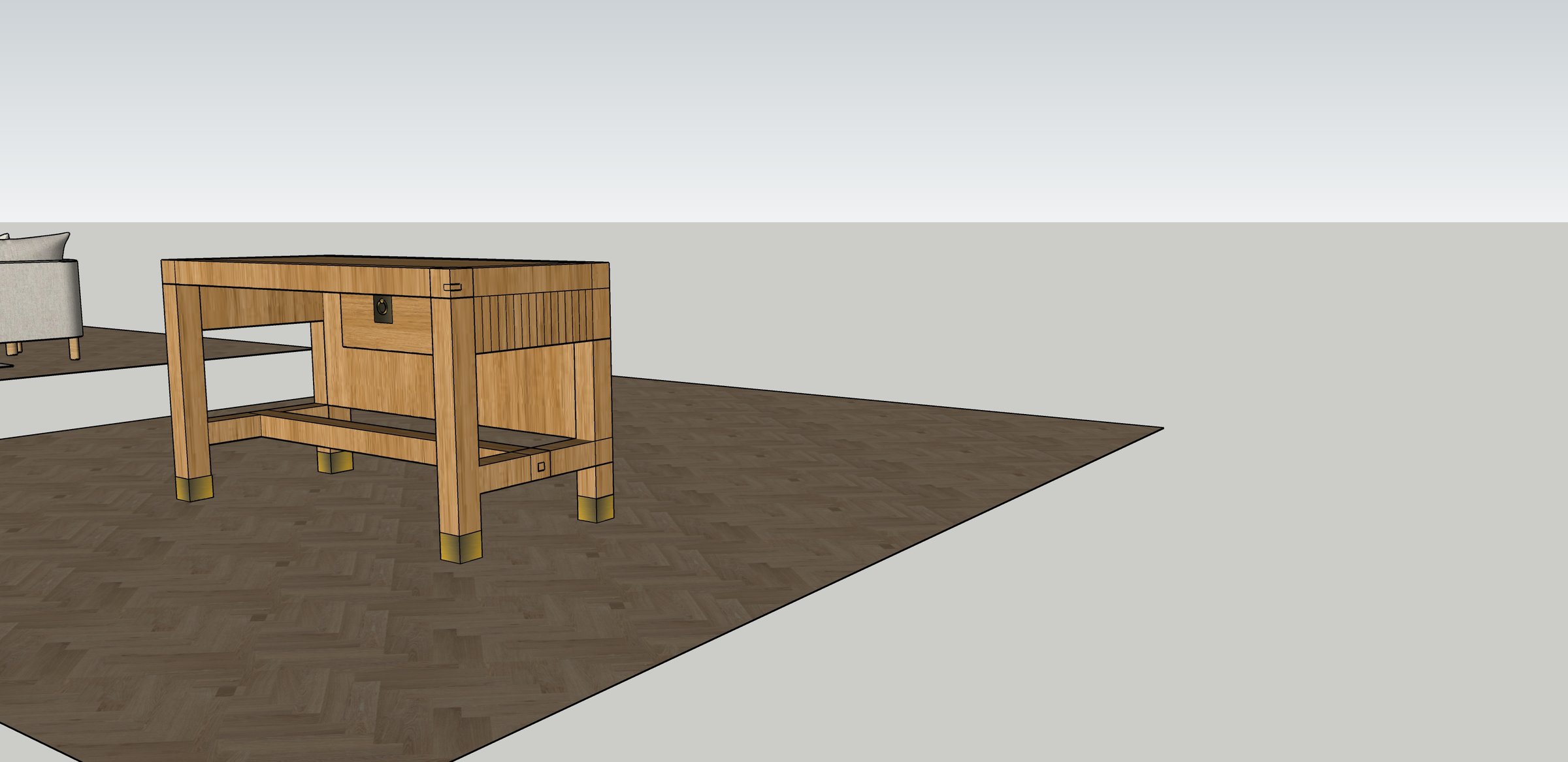Desk — original drawing 4