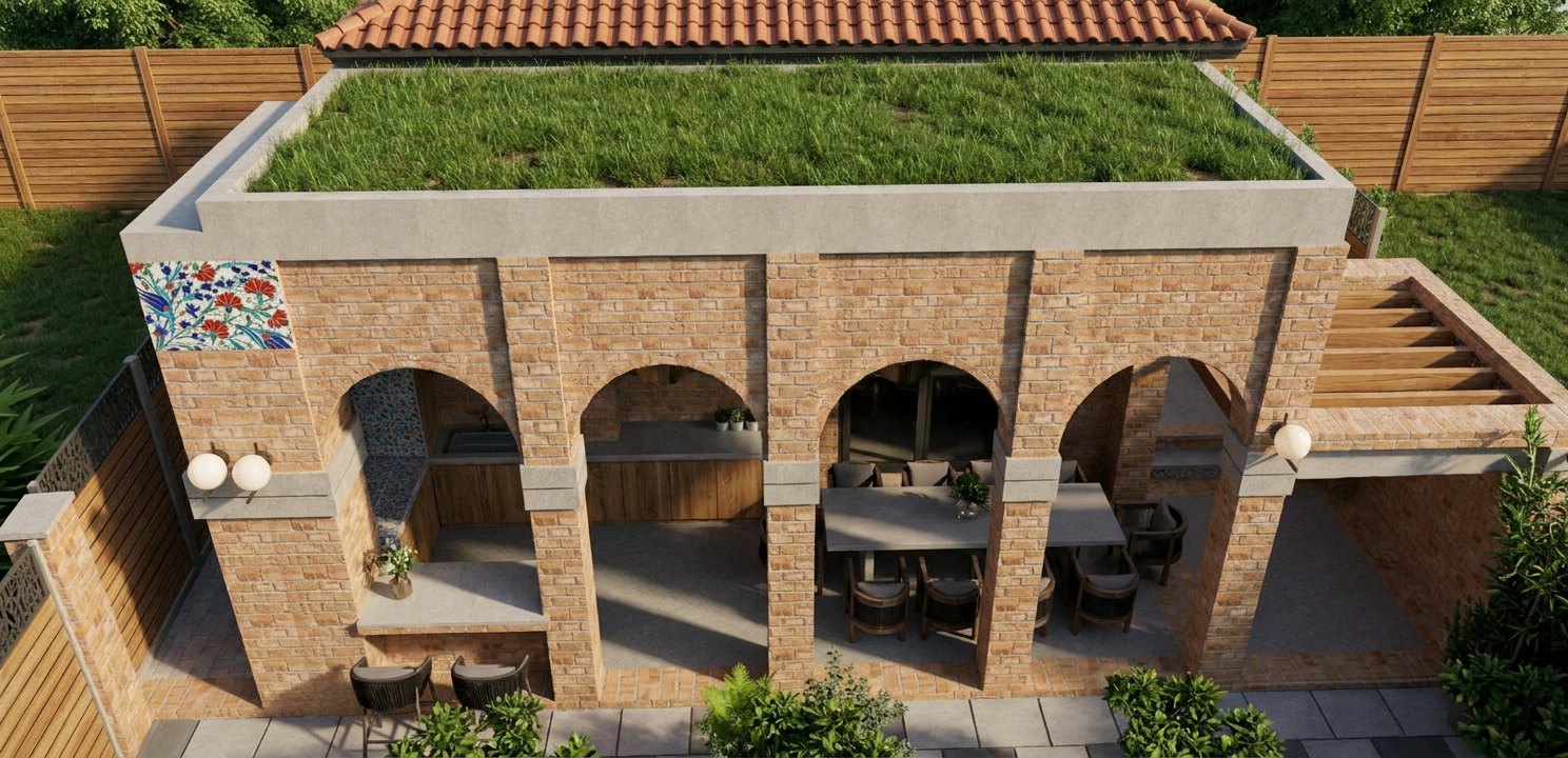 Private Residence — Mill Basin — Revised design, Back Yard Terrace & Garden 6